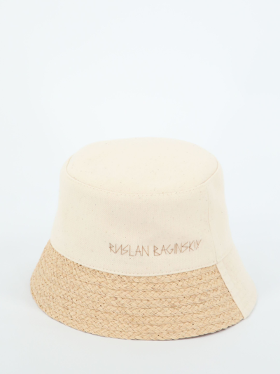 Shop Ruslan Baginskiy Beige Bucket Hat