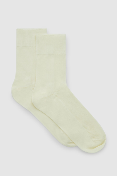 Shop Cos 2-pack Ribbed Panel Socks In White