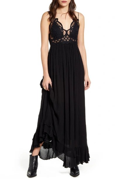 Shop Free People Adella Maxi Slipdress In Black