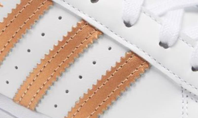 Shop Adidas Originals Superstar Sneaker In White/ Copper Met/ Core Black