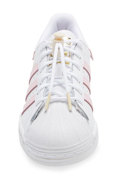 Shop Adidas Originals Superstar Sneaker In Ftwr White/ Pink/ Red