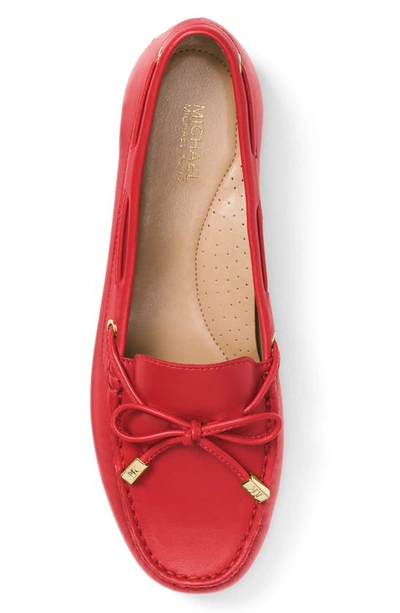 Shop Michael Michael Kors Sutton Moccasin In Crimson