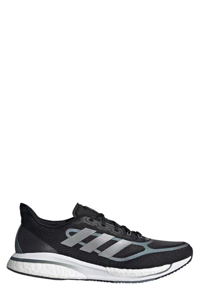 Shop Adidas Originals Supernova Running Shoe In Core Black/ Silver Met./blue