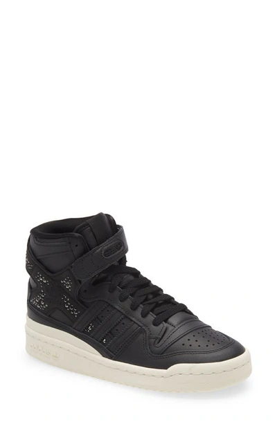 Shop Adidas Originals Forum 84 High Sneaker In Core Black/ Off White/ Fuchsia
