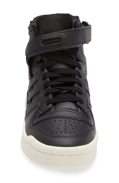 Shop Adidas Originals Forum 84 High Sneaker In Core Black/ Off White/ Fuchsia