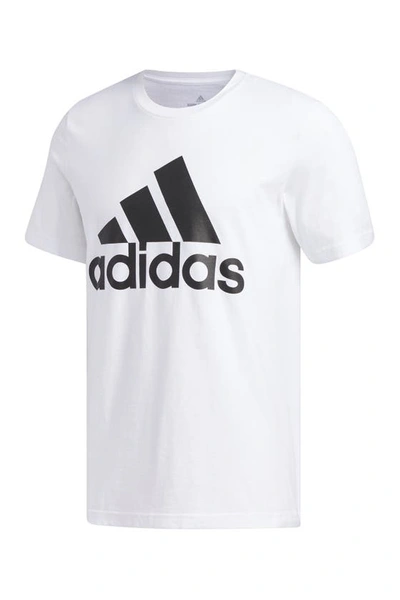 Shop Adidas Originals Basic Badge Of Sport Graphic Tee In White