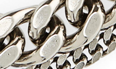 Shop Alexander Mcqueen Pavé Skull Charm Layered Chain Bracelet In Silver/ Greige