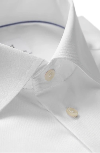 Shop Eton Super Slim Fit Cotton Dress Shirt In White
