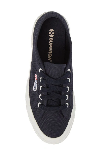 Shop Superga Cotu Sneaker In Navy/ White