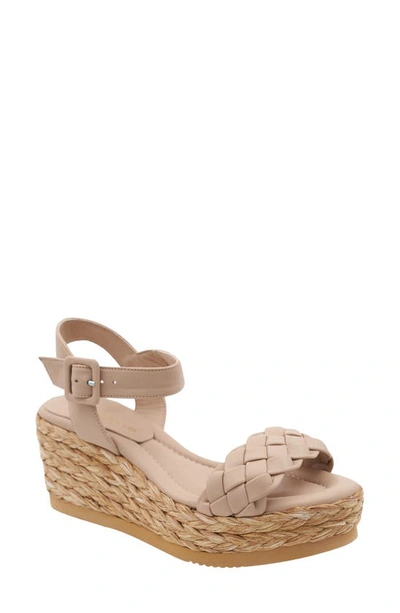 Shop Andre Assous André Assous Cecilia Wedge Platform Sandal In Khaki