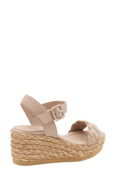 Shop Andre Assous Cecilia Wedge Platform Sandal In Khaki