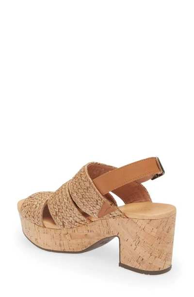 Chocolat Blu Galya Platform Sandal In Natural Raffia