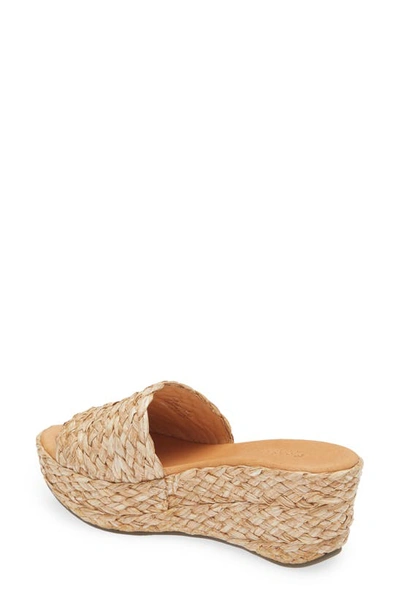 Chocolat Blu Yunis Sandal In Natural Raffia
