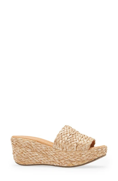 Chocolat Blu Yunis Sandal In Natural Raffia