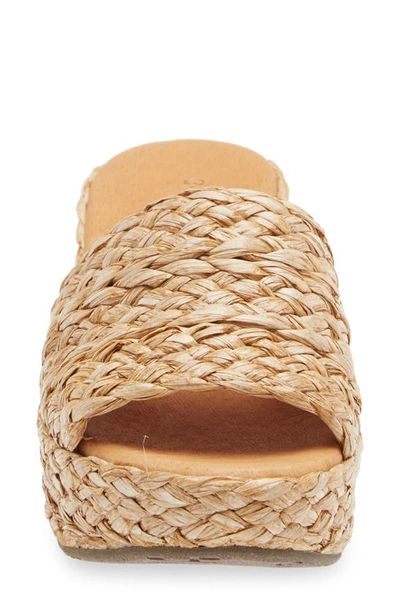 Chocolat Blu Yunis Sandal In Natural Raffia