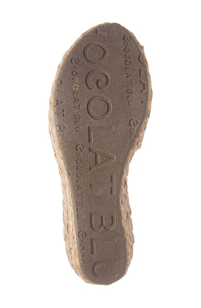 Chocolat Blu Yunis Sandal In Natural Raffia