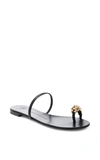 GIUSEPPE ZANOTTI Rock Lion-Head Leather Sandals