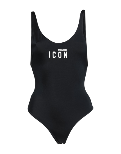 Shop Dsquared2 One-piece Swimsuits In Black