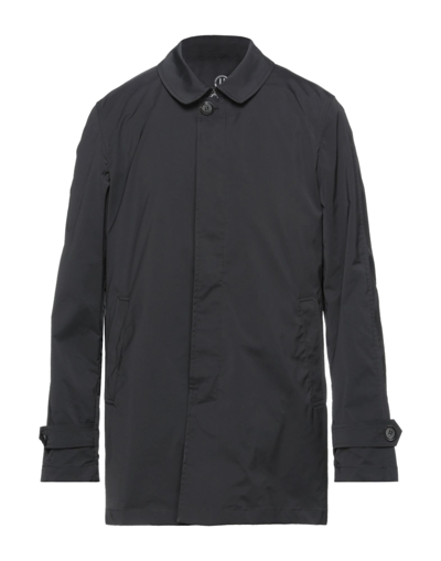 Shop Adhoc Overcoats In Black