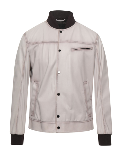 Shop Fratelli Rossetti Jackets In Light Grey
