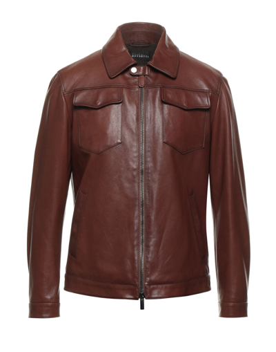 Shop Fratelli Rossetti Jackets In Cocoa