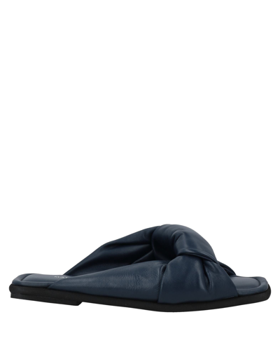 Shop Maison Rouge Venezia Woman Sandals Midnight Blue Size 7 Soft Leather