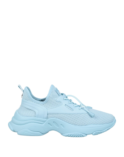 Shop Steve Madden Match Sneaker Woman Sneakers Sky Blue Size 8.5 Textile Fibers