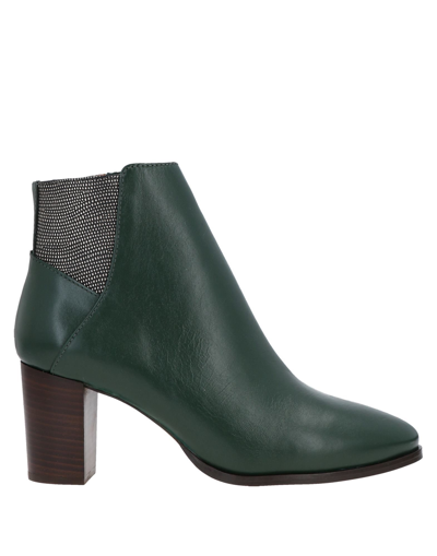 Shop Anaki Woman Ankle Boots Dark Green Size 7 Soft Leather
