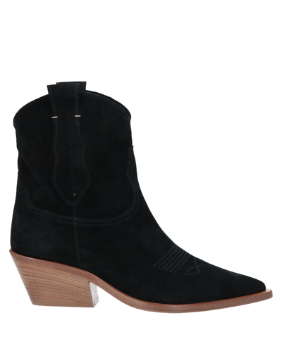 Shop Angelo Bervicato Ankle Boots In Black