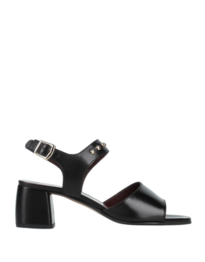 Shop La Corte Della Pelle By Franco Ballin Woman Sandals Black Size 7 Soft Leather