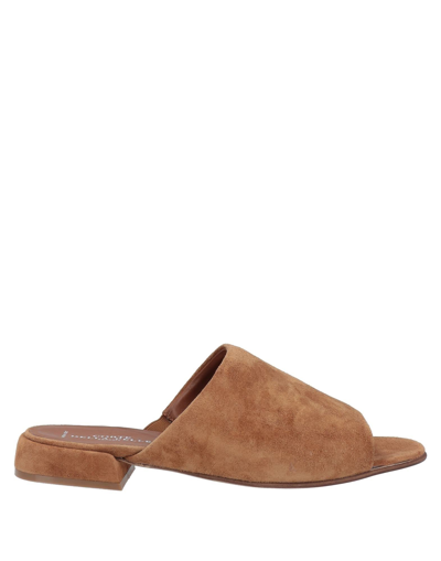 Shop La Corte Della Pelle By Franco Ballin Woman Sandals Camel Size 7 Soft Leather In Beige