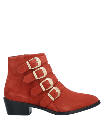 Shop Anaki Ankle Boots In Rust