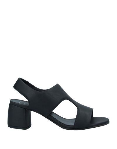 Shop La Corte Della Pelle By Franco Ballin Woman Sandals Black Size 7 Soft Leather