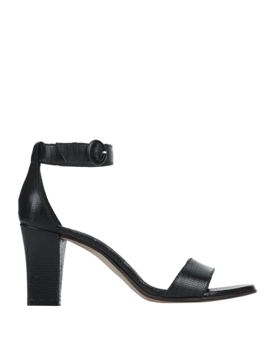 Shop La Corte Della Pelle By Franco Ballin Woman Sandals Black Size 8 Soft Leather