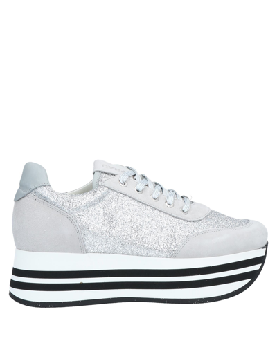 Shop Frau Woman Sneakers Light Grey Size 10 Soft Leather, Textile Fibers