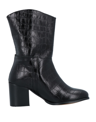Shop Anaki Woman Ankle Boots Black Size 7 Soft Leather