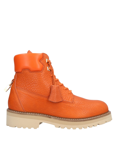 Shop Buscemi Ankle Boots In Orange