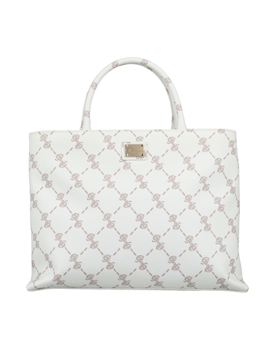 Shop Blumarine Woman Handbag Ivory Size - Pvc - Polyvinyl Chloride In White