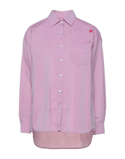 Shop The Editor Woman Shirt Pastel Pink Size L Cotton