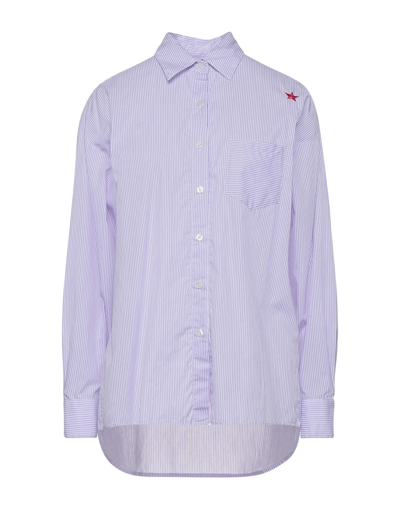 Shop The Editor Woman Shirt Lilac Size Xs Cotton In Purple