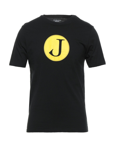 Shop Jeckerson Man T-shirt Black Size Xl Cotton