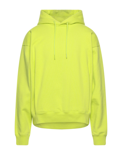 Shop Martine Rose Man Sweatshirt Acid Green Size S Cotton