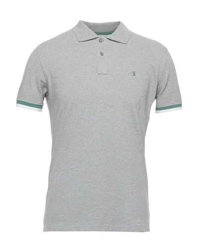 Shop Jaggy Polo Shirts In Light Grey