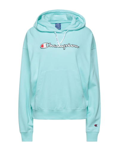 Shop Champion Sweatshirts In Turquoise