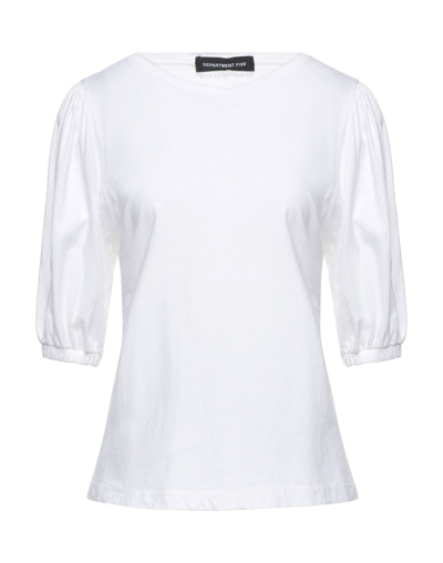Shop Department 5 Woman T-shirt White Size M Cotton