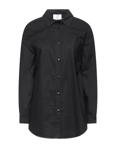 Shop Berna Woman Shirt Black Size Xs Cotton, Elastane