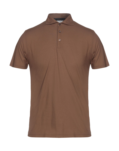 Shop Jeordie's Polo Shirts In Brown