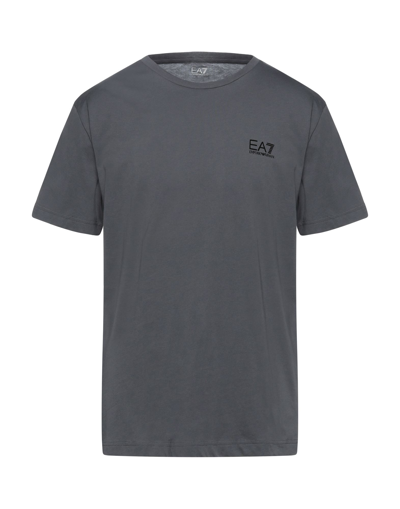 Shop Ea7 T-shirts In Lead
