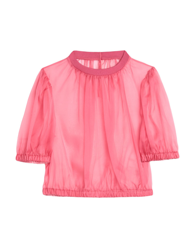 Shop Dolce & Gabbana Woman Top Pink Size 8 Silk, Elastane