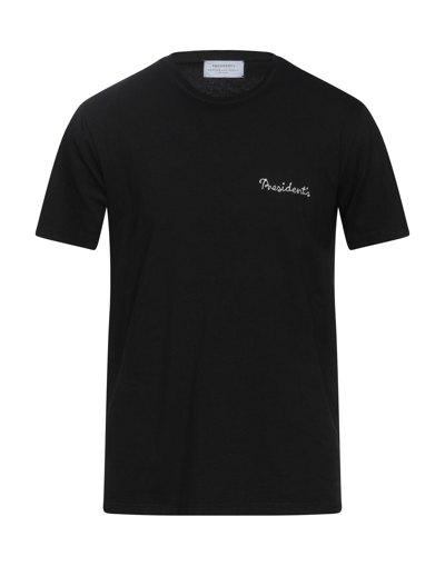 Shop President's Man T-shirt Black Size S Cotton